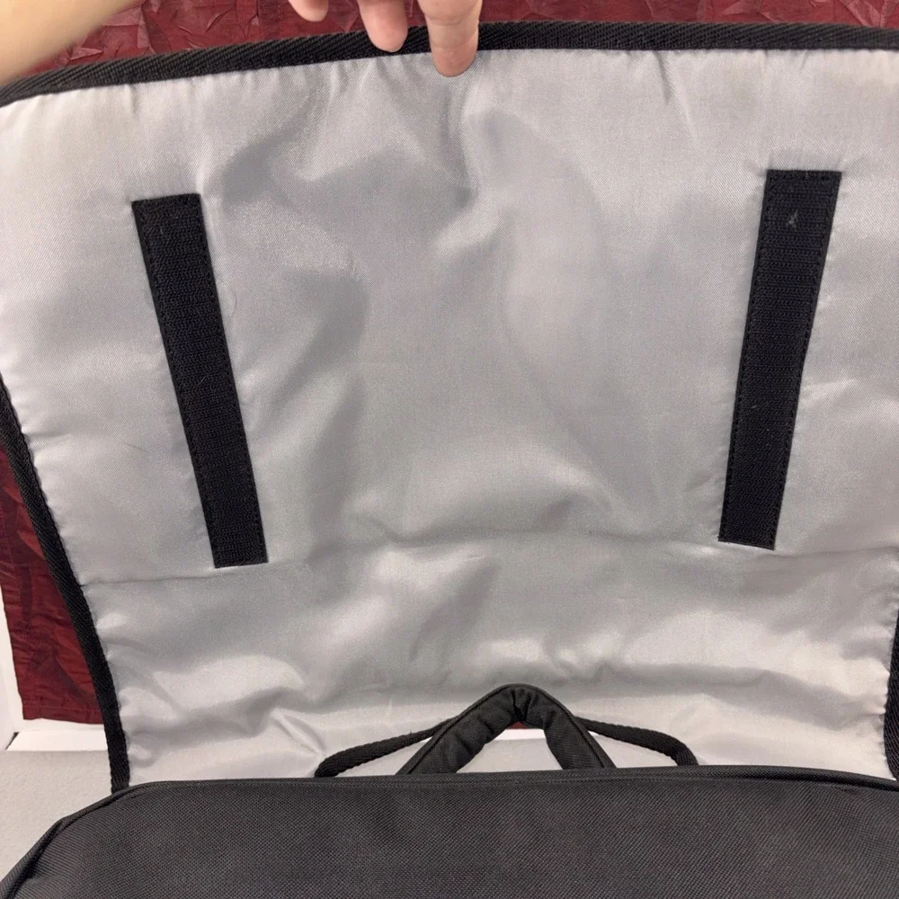 Vintage‎ Adidas Big Flap Laptop Briefcase White Logo 3 Stripes Travel Top Handle